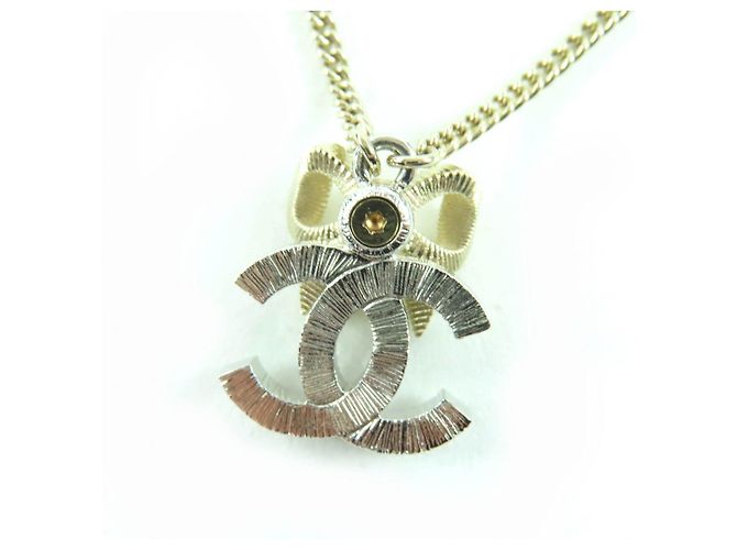 Collana CHANEL COCO Mark Ribbon con strass D'oro - vista 8