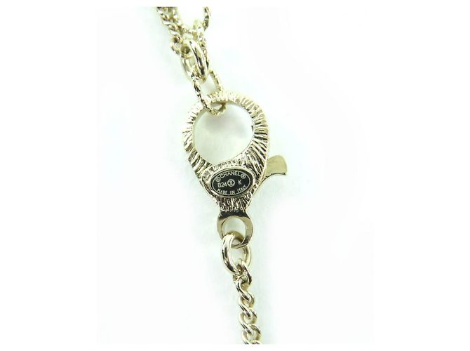 Collana CHANEL COCO Mark Ribbon con strass D'oro - vista 9