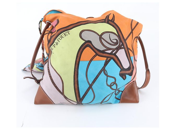 Hermès Borsa a tracolla Hermes Silky City PM in pelle e seta Multicolore - vista 2