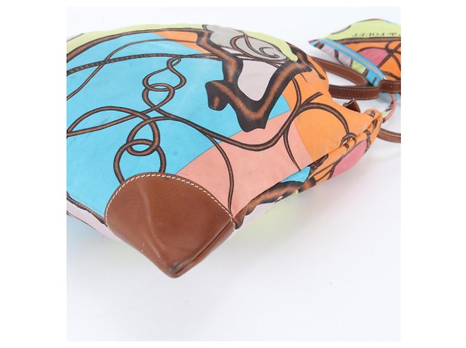 Hermès Borsa a tracolla Hermes Silky City PM in pelle e seta Multicolore - vista 3