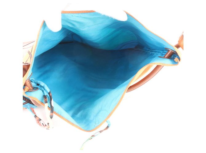 Hermès Borsa a tracolla Hermes Silky City PM in pelle e seta Multicolore - vista 6