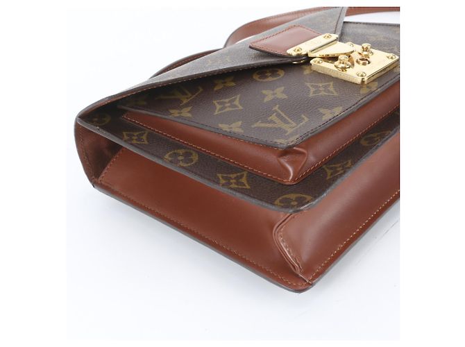 Borsa Louis Vuitton Monogram Monceau Marrone - vista 7