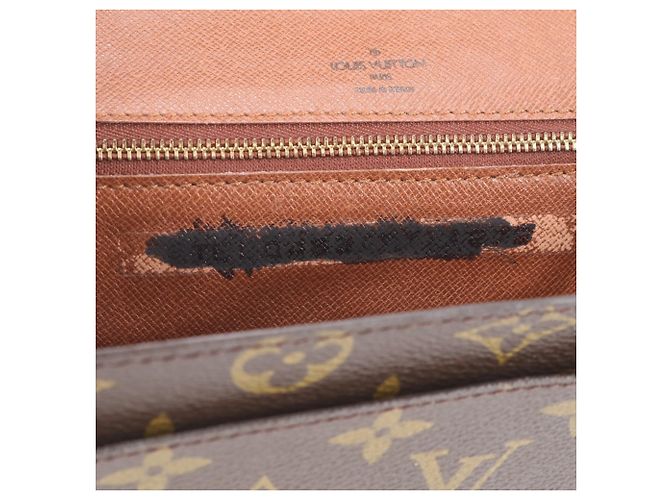 Borsa Louis Vuitton Monogram Monceau Marrone - vista 9