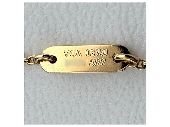 Collana con pendente a croce in oro giallo e diamanti Van Cleef & Arpels - vista 6