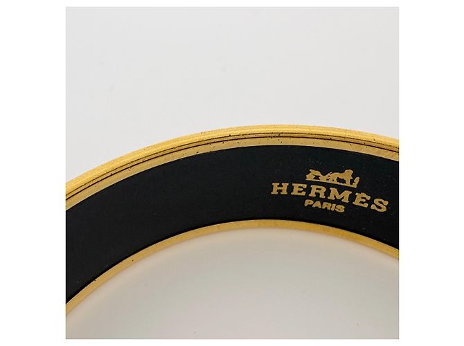 Hermès Hermes HERMES Email GM Cloisonné Armreif Rot Golden - Ansicht 4