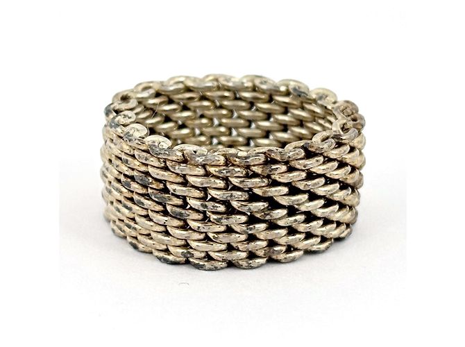 Tiffany & Co. Somerset Mesh Ring Silber - Ansicht 3