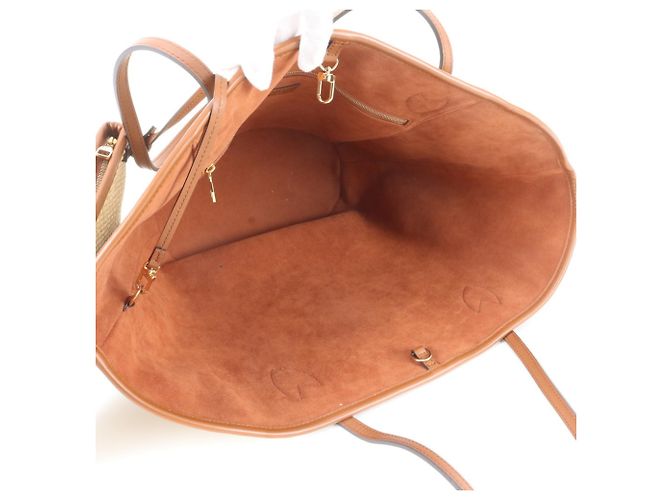Borsa Tote Louis Vuitton RFID Saint Jacques Beige - vista 7