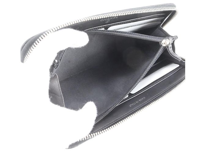 Chanel Matelassé Long Wallet aus Lammleder Schwarz - Ansicht 7