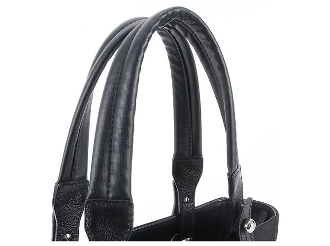 Chanel Paris Biarritz PM Leder Tote Bag Schwarz - Ansicht 2