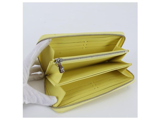 Zippy Cartera larga Louis Vuitton de lambskin Amarillo - vista 6