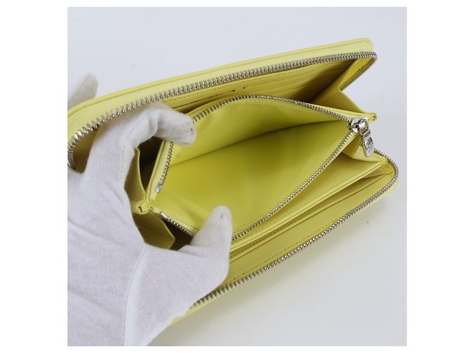 Zippy Cartera larga Louis Vuitton de lambskin Amarillo - vista 7