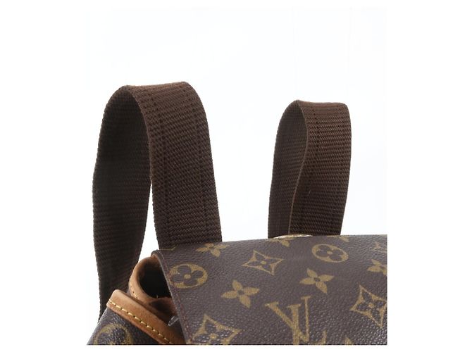 Louis Vuitton Monogram Montsouris GM Leder-Rucksack Braun - Ansicht 2