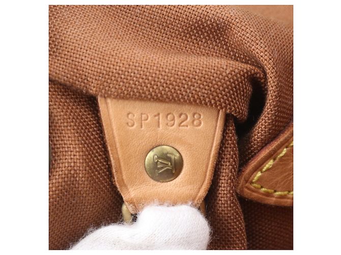 Louis Vuitton Monogram Montsouris GM Leder-Rucksack Braun - Ansicht 9