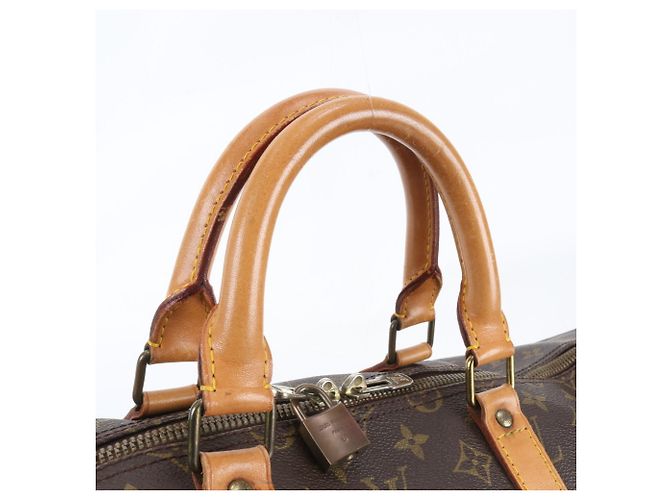Borsa Boston Louis Vuitton Monogram Keepall 55 Marrone - vista 2