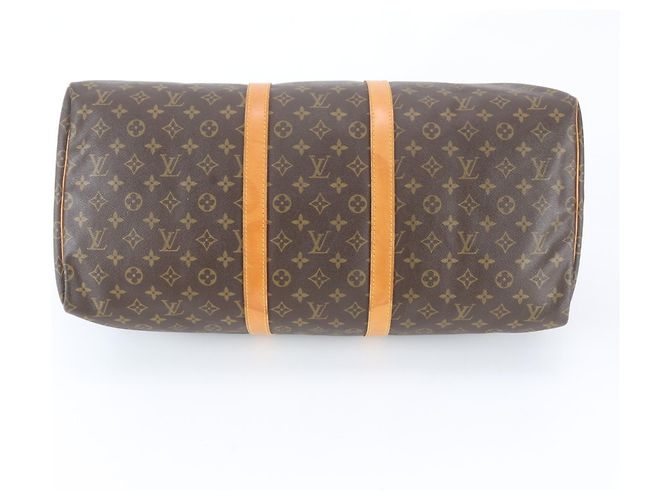 Borsa Boston Louis Vuitton Monogram Keepall 55 Marrone - vista 5