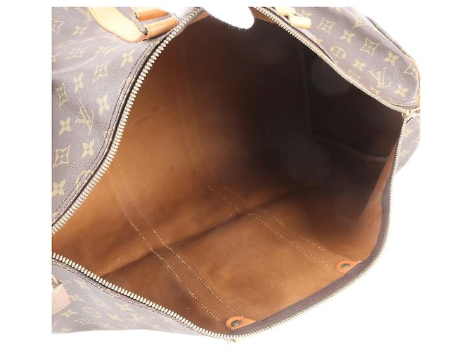 Borsa Boston Louis Vuitton Monogram Keepall 55 Marrone - vista 7