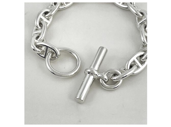Hermès Bracciale Hermes Chaine d'Ancre MM Argento - vista 3