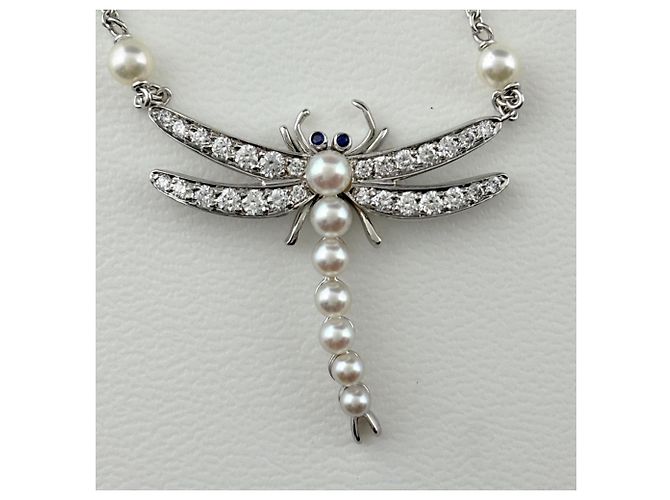 Collar Dragonfly de platino Tiffany & Co. - vista 2