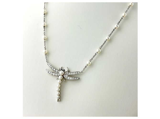 Collar Dragonfly de platino Tiffany & Co. - vista 3