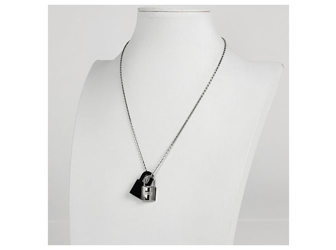 Hermès Colar Hermes HERMES O'Kelly PM Preto Prata - vista 4
