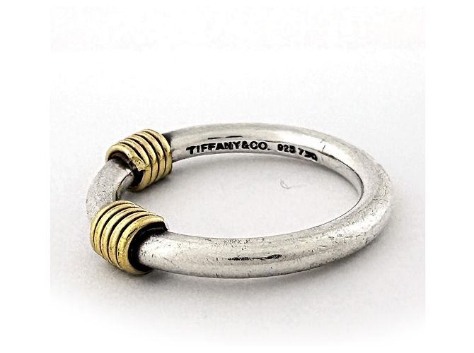 Tiffany & Co. 2-Wire Band Ring Silber Golden - Ansicht 3