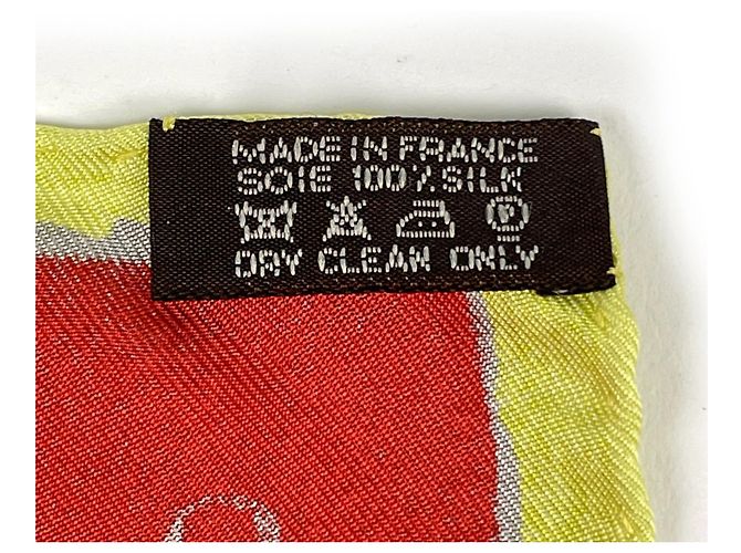 Hermès Foulard Hermes Carre 90 BELOVED INDIA Rosso Multicolore - vista 2