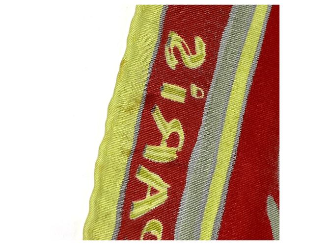 Hermès Foulard Hermes Carre 90 BELOVED INDIA Rosso Multicolore - vista 4