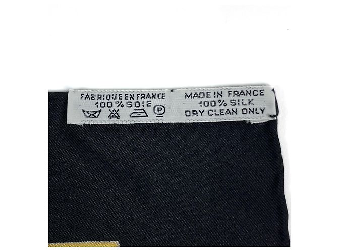 Garden Hermès Foulard Hermes Carre 90 Les Tuileries Nero - vista 2