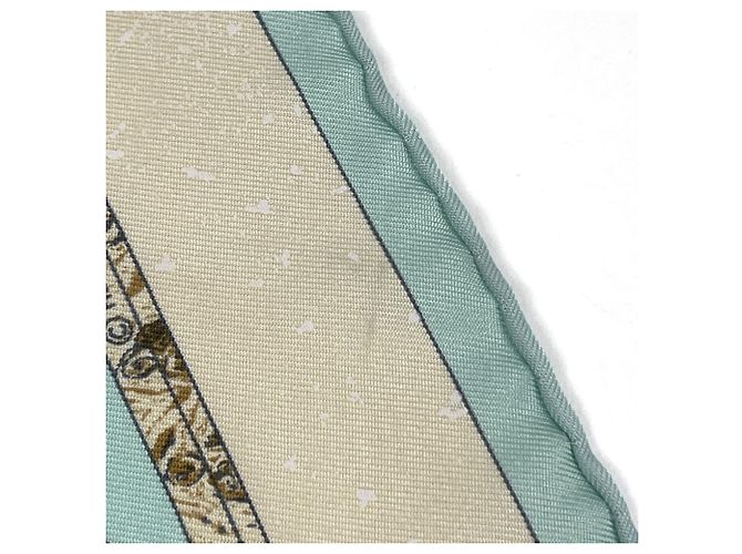 Hermès Foulard Hermes Petit Carré PiERRES d' ORiENT et OCCiDENT Multicolore Verde - vista 3
