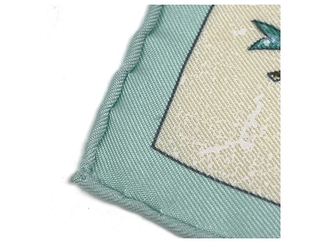 Hermès Foulard Hermes Petit Carré PiERRES d' ORiENT et OCCiDENT Multicolore Verde - vista 4