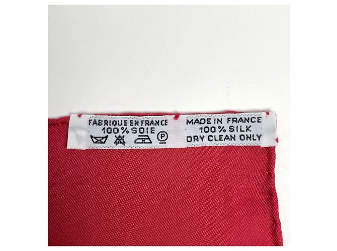 Silk In Hermès Hermes Carre 90 Brides de Gala Seidentuch Rot - Ansicht 2