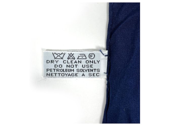 Timeless Chanel Navy Silk Scarf Navy blue - view 3