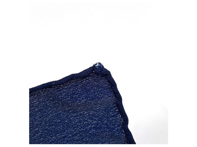 Timeless Chanel Navy Silk Scarf Navy blue - view 4