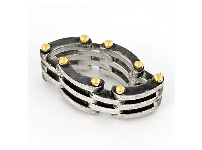 Anello Gate di Tiffany & Co. in oro e argento D'oro - vista 4