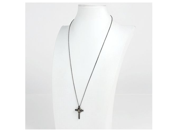 Collar Cruz Signature Tiffany & Co. Plata Dorado - vista 4