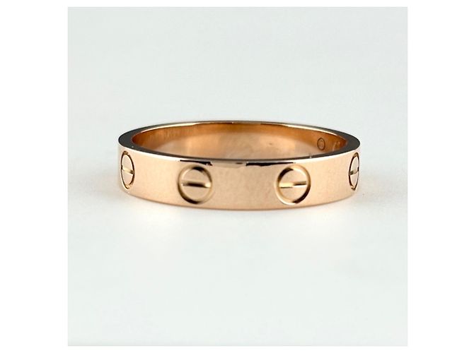 Anello Cartier Mini Love in oro rosa - vista 2