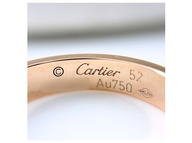 Anello Cartier Mini Love in oro rosa - vista 5