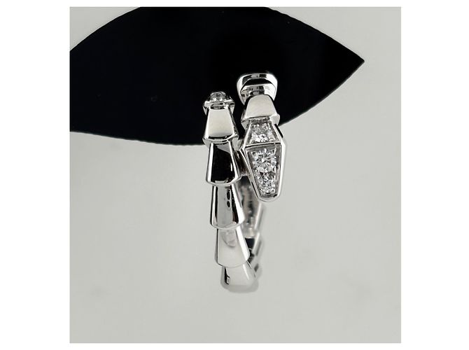 Bulgari Bvlgari Serpenti Viper Small Diamond Stud Earrings - vista 2