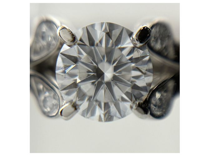 Anello Cartier Ballerina in platino e diamanti - vista 2