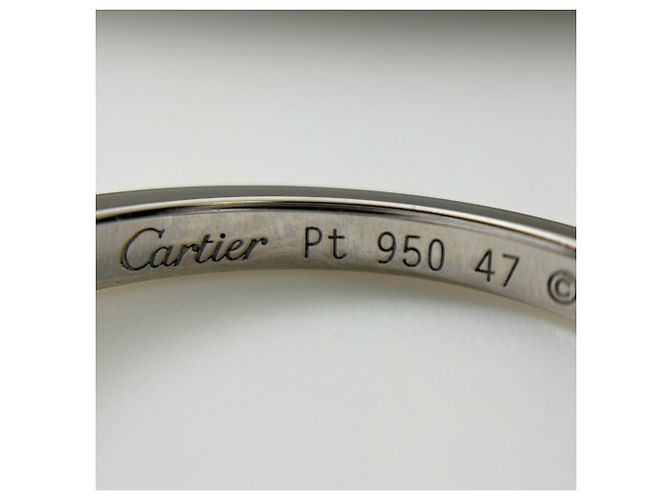 Anello Cartier Ballerina in platino e diamanti - vista 6