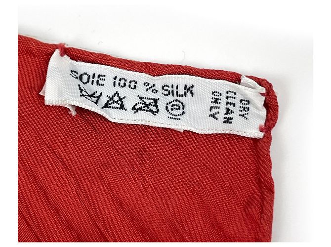 Hermès Hermes HERMES Carre 90 Axis Mundi Schal Rot Mehrfarben - Ansicht 2