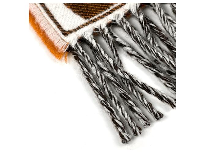 Hermès Hermes Kaschmir-Stola Braun Orange - Ansicht 3