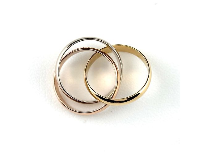 Anillo Cartier Trinity en oro blanco oro amarillo y oro rosa - vista 5