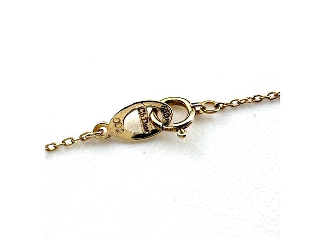 Collana con pendente Christian Dior in oro giallo con diamanti - vista 4