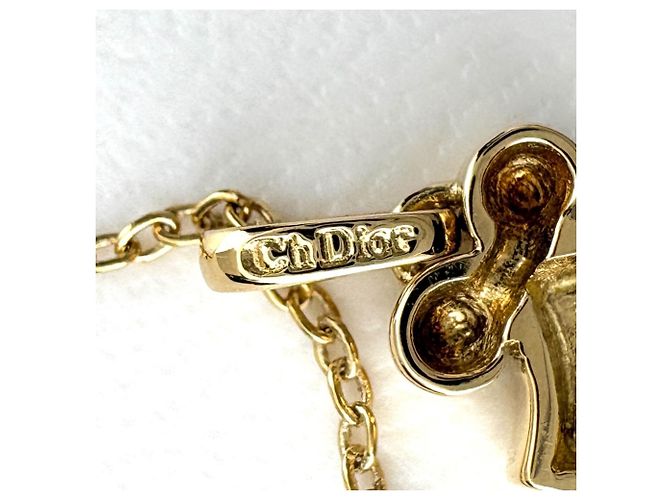 Collana con pendente Christian Dior in oro giallo con diamanti - vista 5