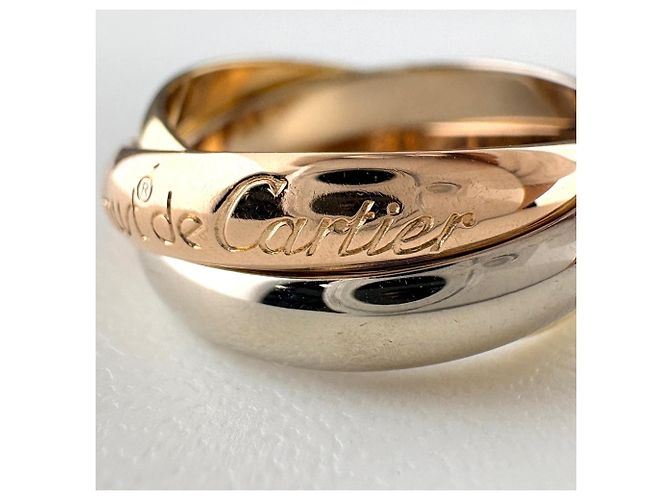 Cartier Trinity Ring aus 18K Rosa Weiß und Gelbgold - Ansicht 2