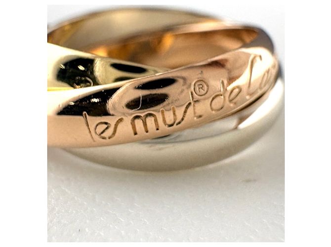 Cartier Trinity Ring aus 18K Rosa Weiß und Gelbgold - Ansicht 3
