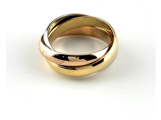 Cartier Trinity Ring aus 18K Rosa Weiß und Gelbgold - Ansicht 4