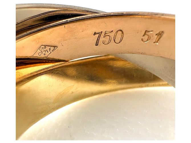 Cartier Trinity Ring aus 18K Rosa Weiß und Gelbgold - Ansicht 7
