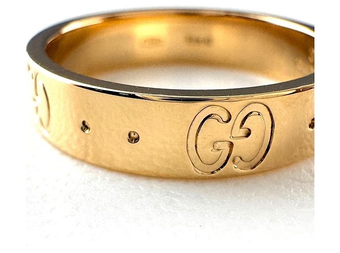 Anello Gucci Icon YG Yellow Gold Band - vista 2